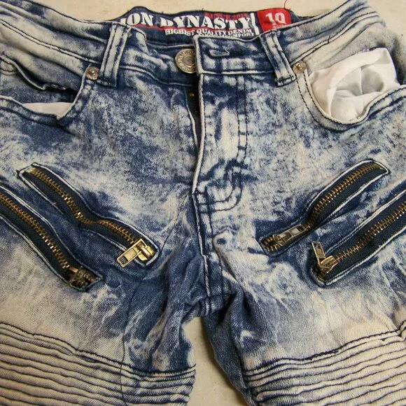 Lion Dynasty Highest Quality Denim Maximum Comfort Boys Shorts Size 10 Slim - Picture 2 of 6